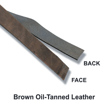 24" X 2" Hilason Genuine Leather Flat Strap Strips for DIY Arts & Craft Projects Jewelry Tooling Home Décor Brown